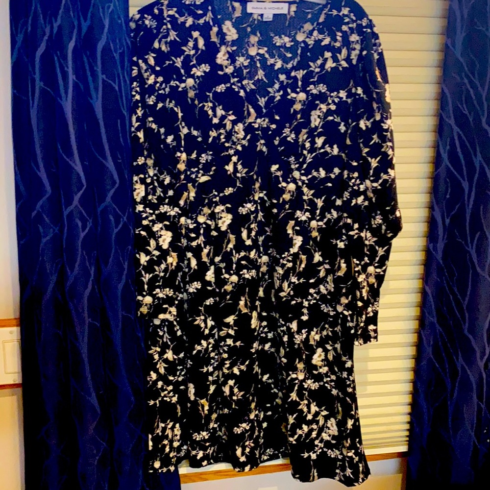 Black and cream dress